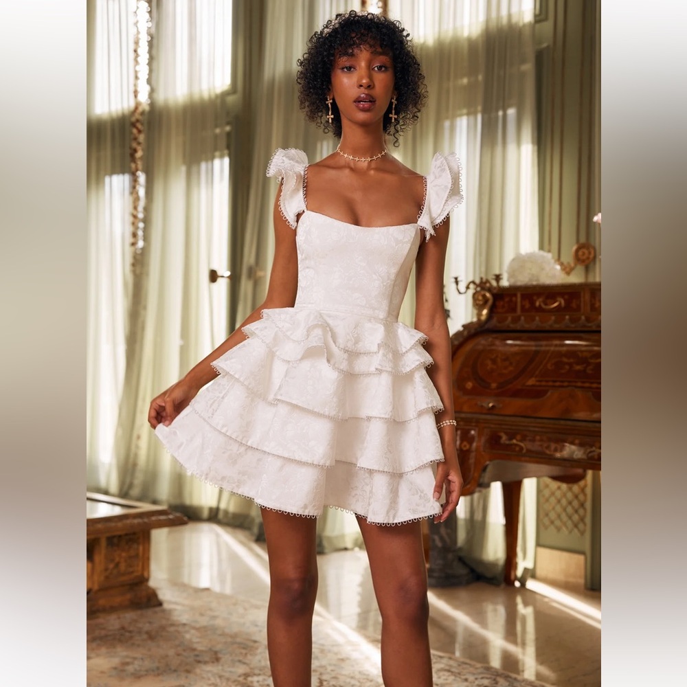 NWT V Chapman Patisserie white patisserie dress